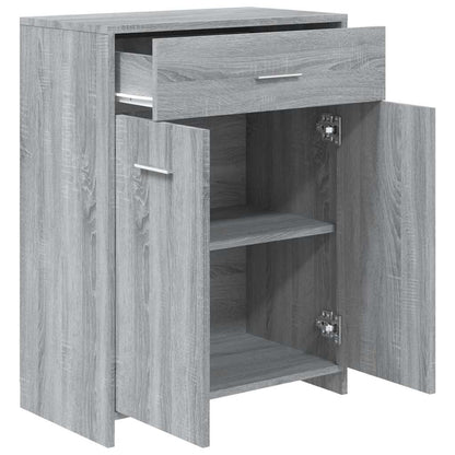 vidaXL Badezimmerschrank Grau Sonoma 60x33x80 cm Holzwerkstoff