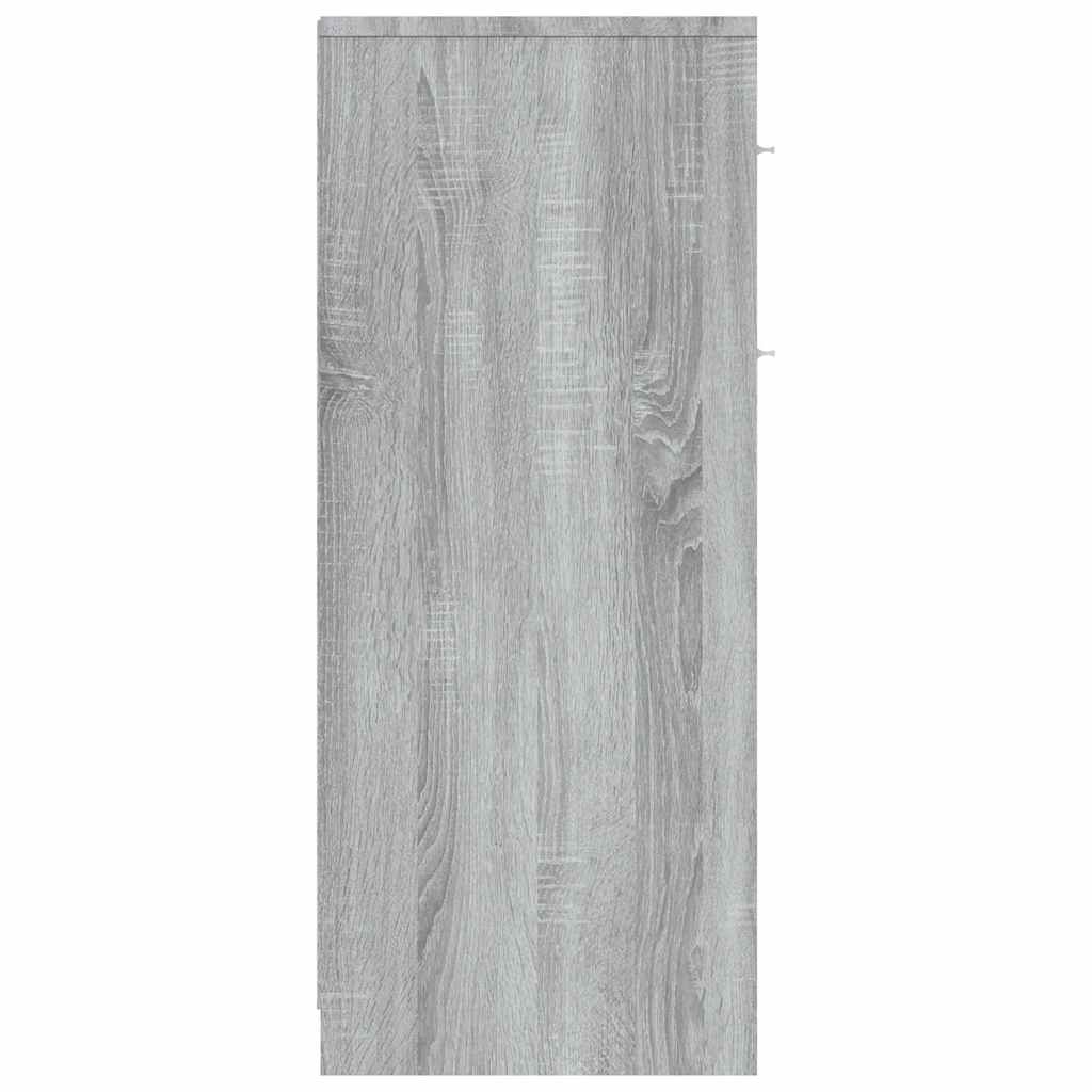 vidaXL Badezimmerschrank Grau Sonoma 60x33x80 cm Holzwerkstoff