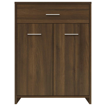 vidaXL Badezimmerschrank Braun Eichen-Optik 60x33x80 cm Holzwerkstoff
