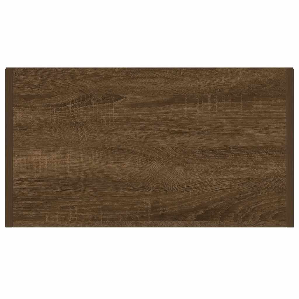 vidaXL Badezimmerschrank Braun Eichen-Optik 60x33x80 cm Holzwerkstoff