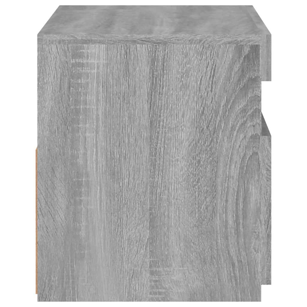 vidaXL Meuble TV avec lumières LED Gris Sonoma 60x35x40 cm