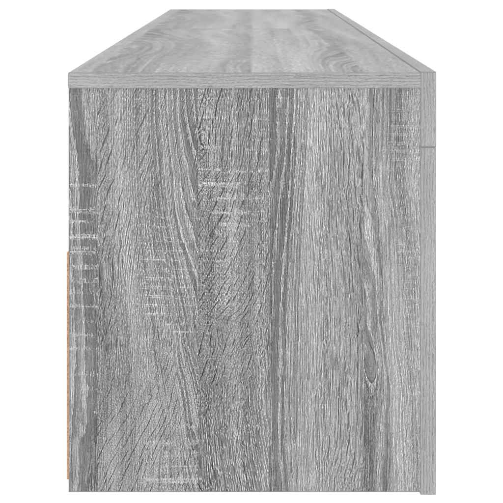 Meuble TV vidaXL avec lumières LED gris Sonoma 120x35x40 cm