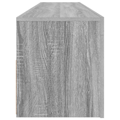 Meuble TV vidaXL avec lumières LED gris Sonoma 120x35x40 cm