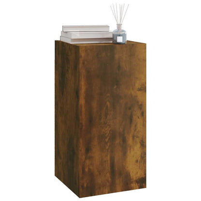 vidaXL Meuble TV chêne fumé 30,5x30x60 cm bois d'ingénierie