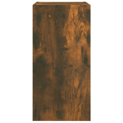 vidaXL Meuble TV chêne fumé 30,5x30x60 cm bois d'ingénierie