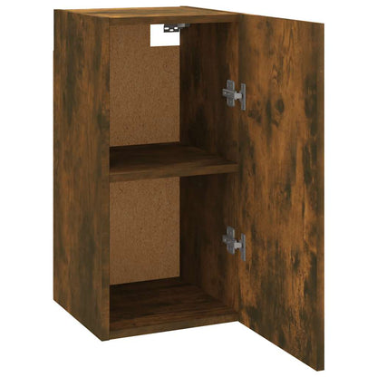 vidaXL Meuble TV chêne fumé 30,5x30x60 cm bois d'ingénierie