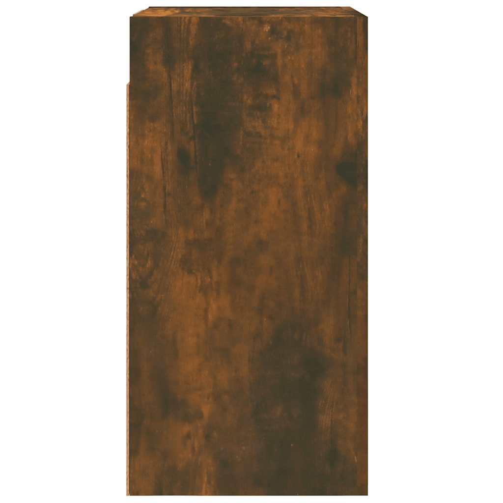 vidaXL Meuble TV chêne fumé 30,5x30x60 cm bois d'ingénierie