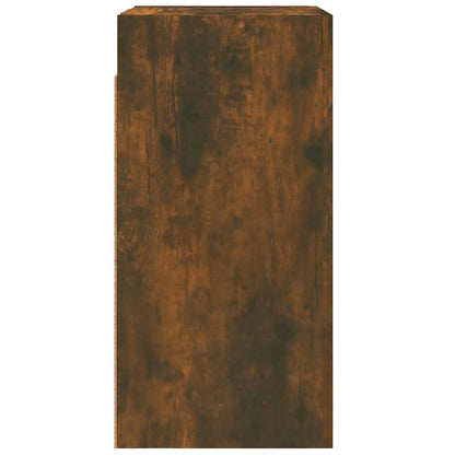 vidaXL Meuble TV chêne fumé 30,5x30x60 cm bois d'ingénierie