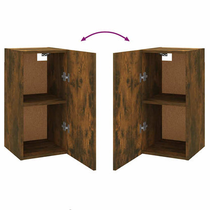 vidaXL Meuble TV chêne fumé 30,5x30x60 cm bois d'ingénierie