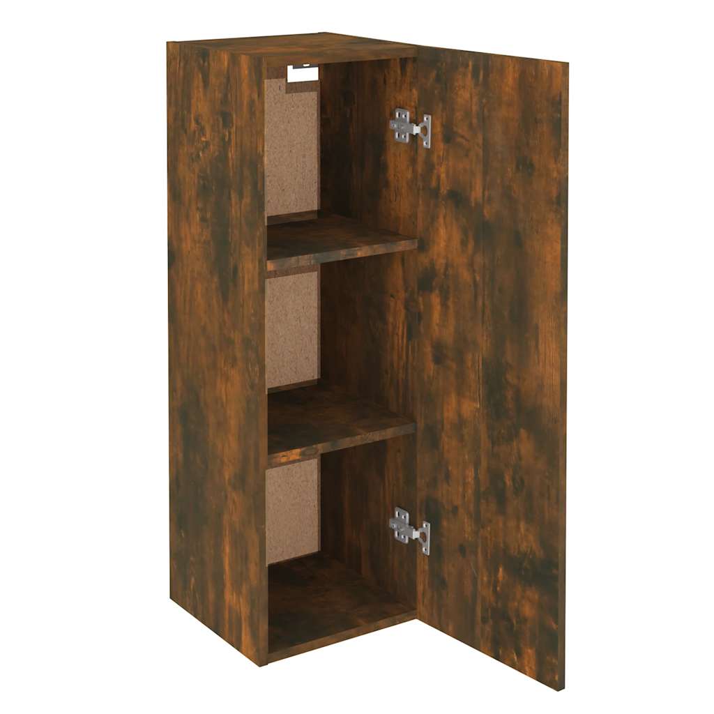 Meuble TV vidaXL chêne fumé 30,5x30x90 cm bois d'ingénierie