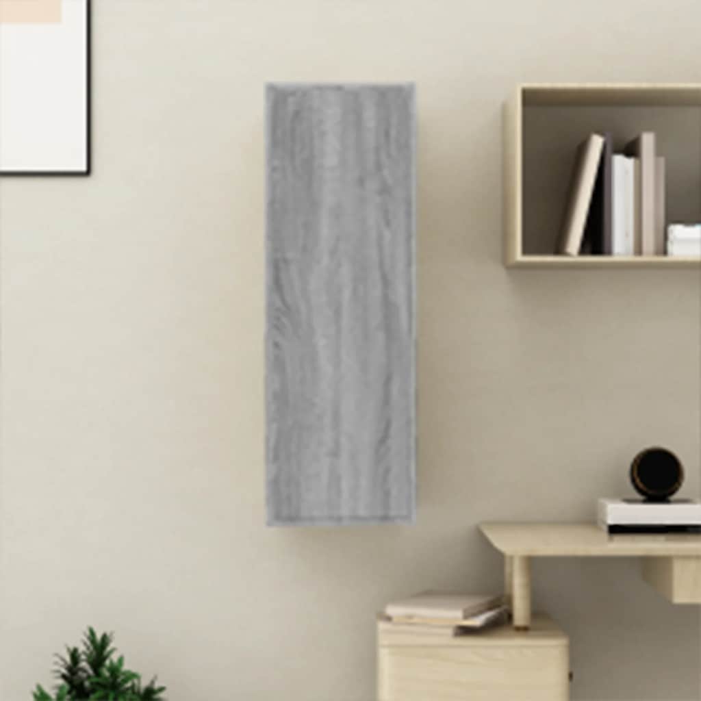 vidaXL Meuble TV gris Sonoma 30,5x30x90 cm Bois d'ingénierie