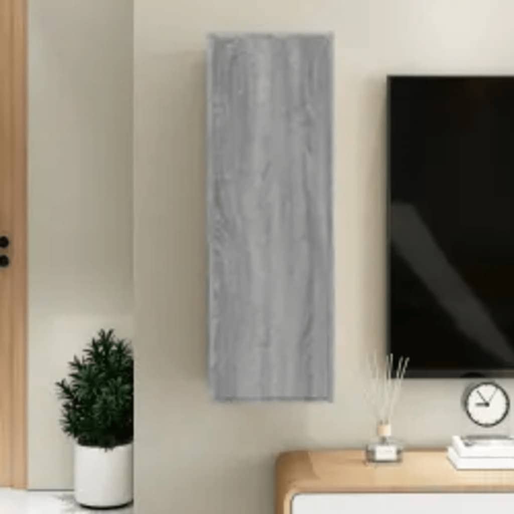 vidaXL Meuble TV gris Sonoma 30,5x30x90 cm Bois d'ingénierie