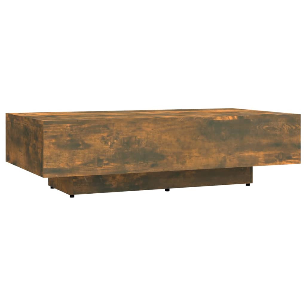 vidaXL Table basse chêne fumé 100x49,5x31 cm en bois d'ingénierie