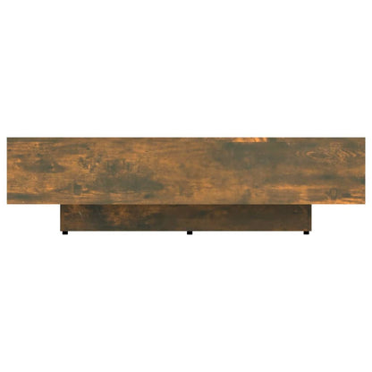 vidaXL Table basse chêne fumé 100x49,5x31 cm en bois d'ingénierie
