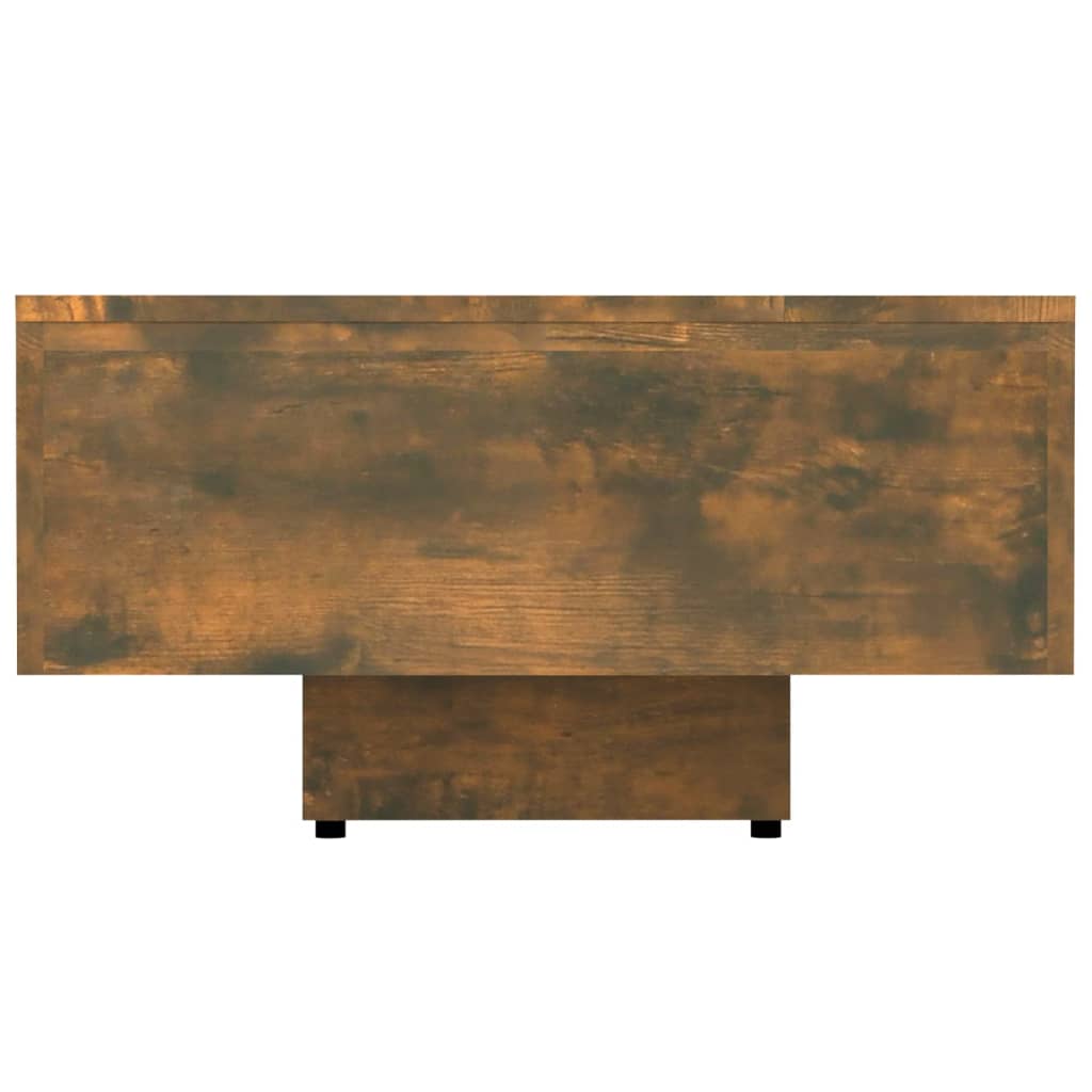 vidaXL Table basse chêne fumé 100x49,5x31 cm en bois d'ingénierie