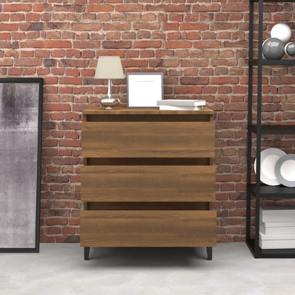 vidaXL Buffet Marron Aspect Chêne 60x35x69 cm Bois d'ingénierie