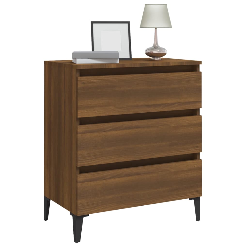 vidaXL Buffet Marron Aspect Chêne 60x35x69 cm Bois d'ingénierie