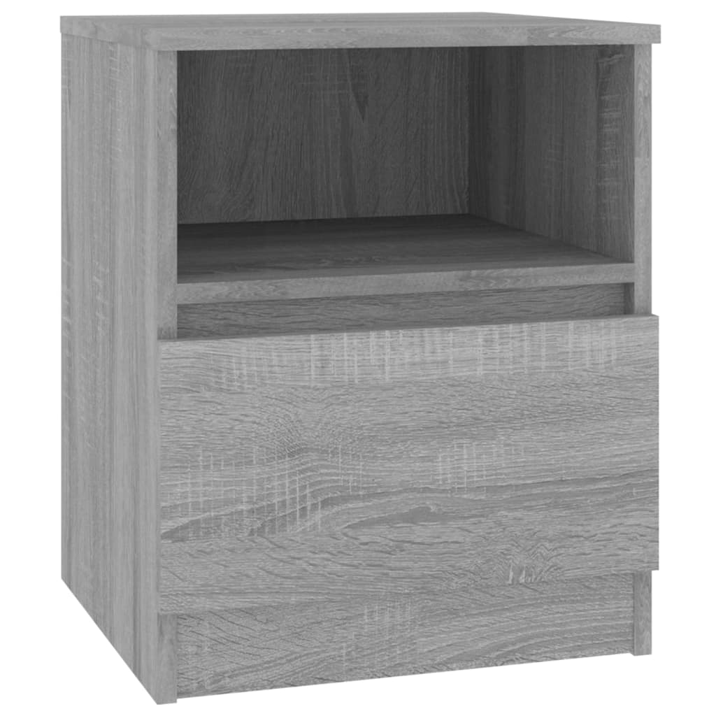 vidaXL Nachttisch Grau Sonoma 40x40x50 cm Holzwerkstoff