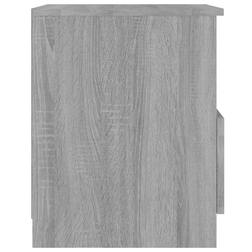 vidaXL Nachttisch Grau Sonoma 40x40x50 cm Holzwerkstoff