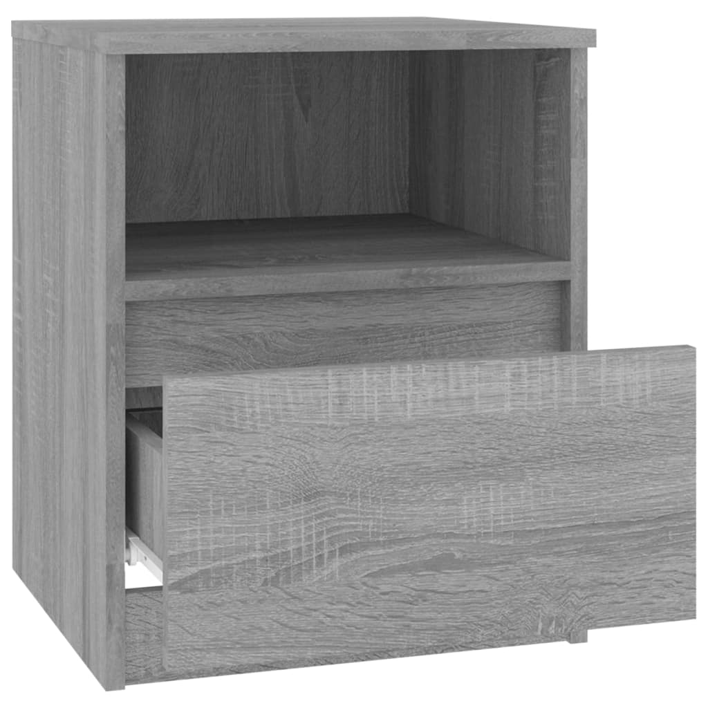 vidaXL Nachttisch Grau Sonoma 40x40x50 cm Holzwerkstoff