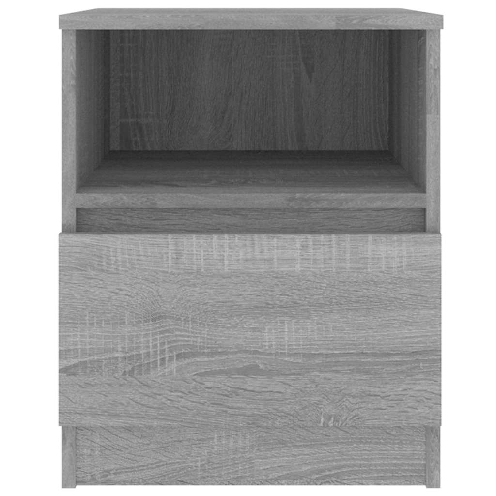 vidaXL Nachttische 2 Stk. Grau Sonoma 40x40x50 cm Holzwerkstoff