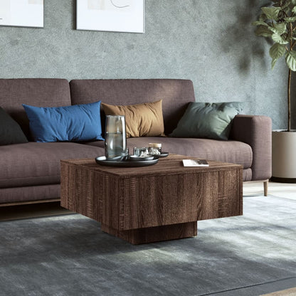 vidaXL Couchtisch Braun Eichen-Optik 60x60x31,5 cm Holzwerkstoff