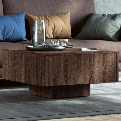 vidaXL Couchtisch Braun Eichen-Optik 60x60x31,5 cm Holzwerkstoff