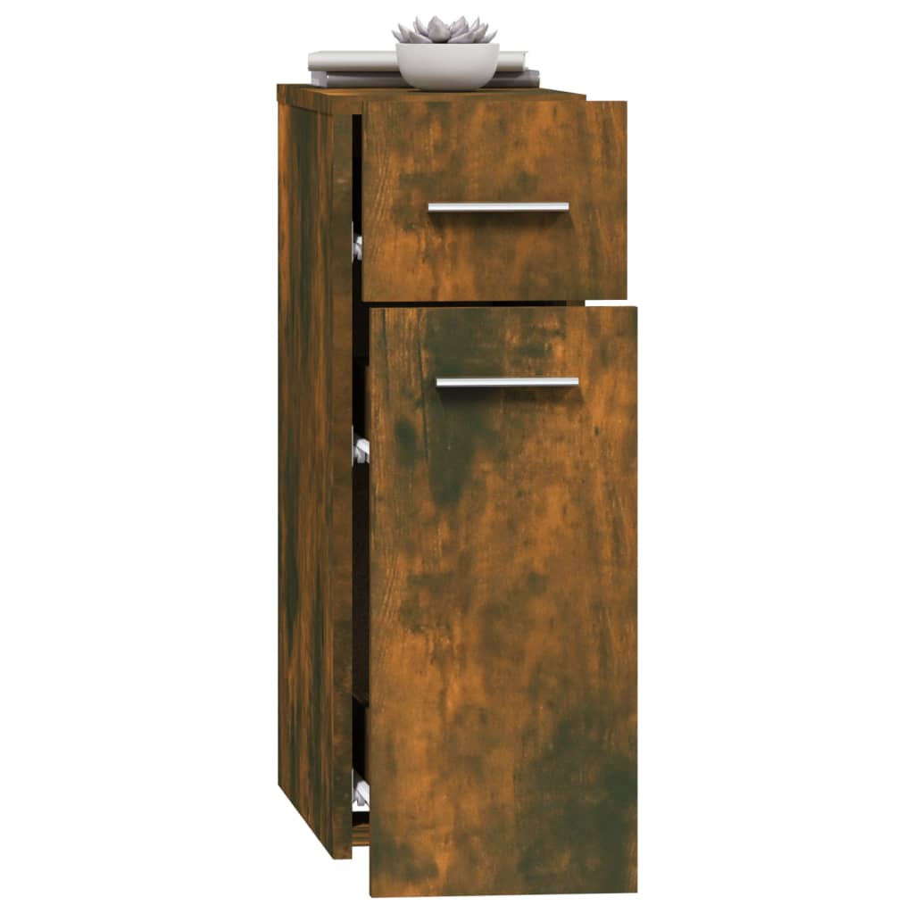 vidaXL Apothekerschrank Räuchereiche 20x45,5x60 cm Holzwerkstoff