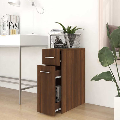 vidaXL Apothekerschrank Braun Eichen-Optik 20x45,5x60 cm Holzwerkstoff