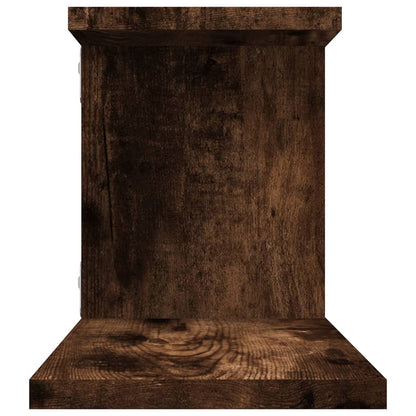 vidaXL TV-Wandregal Räuchereiche 125x18x23 cm Holzwerkstoff