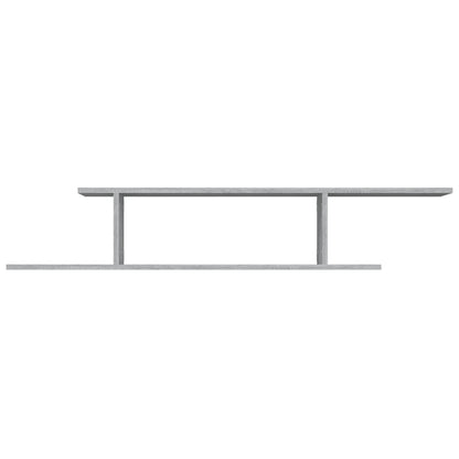 vidaXL TV-Wandregal Grau Sonoma 125x18x23 cm Holzwerkstoff