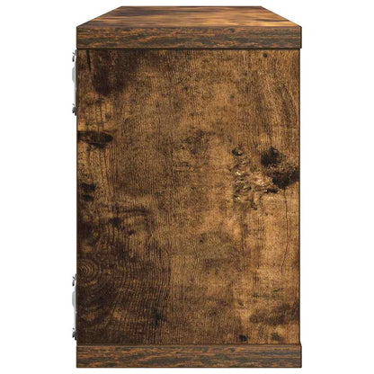 vidaXL Würfelregale 4 Stk. Räuchereiche 60x15x23 cm Holzwerkstoff
