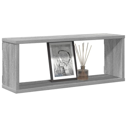 vidaXL Würfelregale 4 Stk. Grau Sonoma 60x15x23 cm Holzwerkstoff