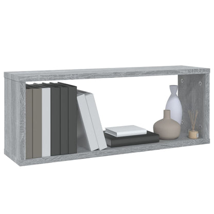 vidaXL Würfelregale 6 Stk. Grau Sonoma 60x15x23 cm Holzwerkstoff