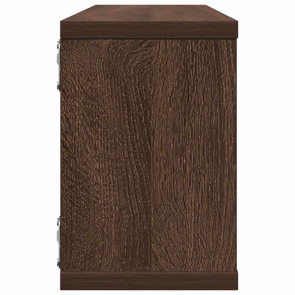 vidaXL Würfelregale 4 Stk. Braun Eichen-Optik 60x15x23cm Holzwerkstoff