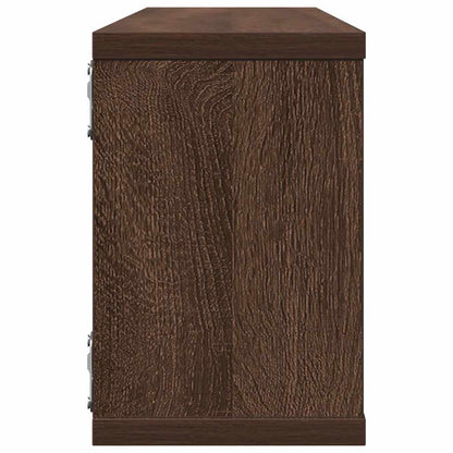 vidaXL Würfelregale 4 Stk. Braun Eichen-Optik 60x15x23cm Holzwerkstoff