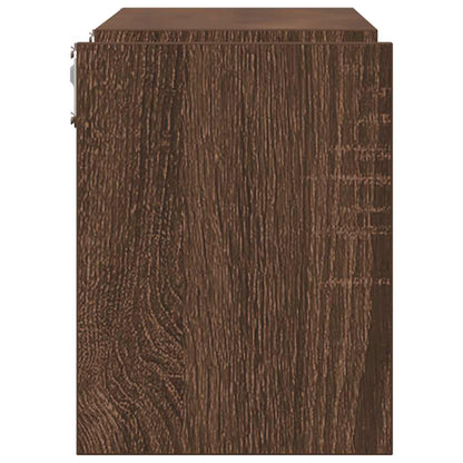 vidaXL Wandregale 2 Stk. Braun Eichen-Optik 100x15x20 cm Holzwerkstoff