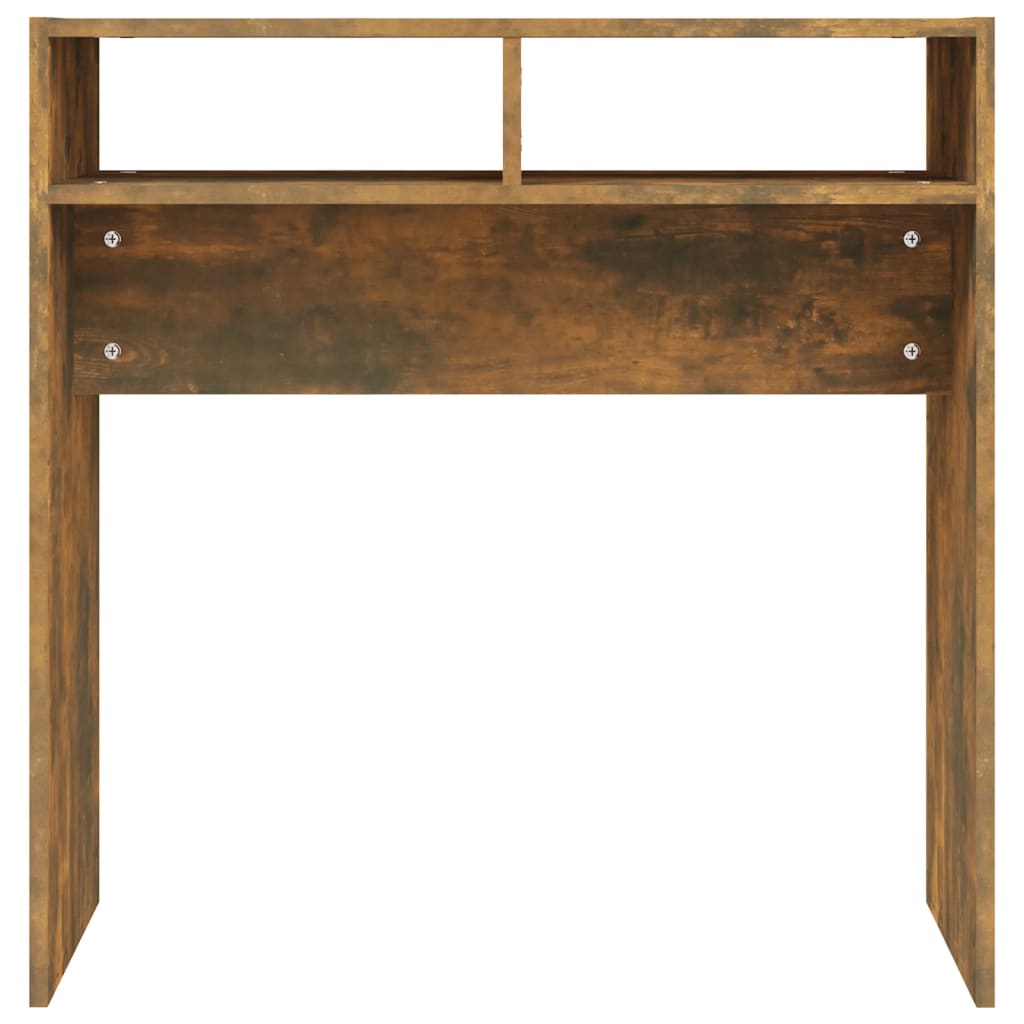 vidaXL Console chêne fumé 78x30x80 cm Bois d'ingénierie