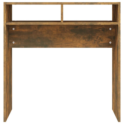vidaXL Console chêne fumé 78x30x80 cm Bois d'ingénierie