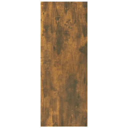 vidaXL Console chêne fumé 78x30x80 cm Bois d'ingénierie
