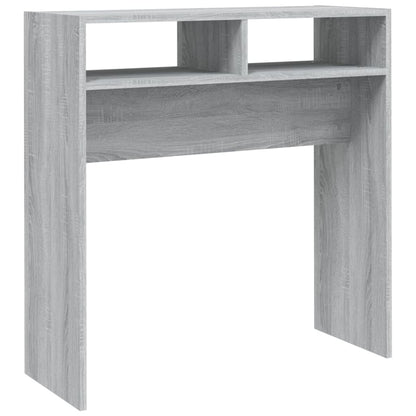 vidaXL Table console Gris sonoma 78x30x80 cm Bois d'ingénierie