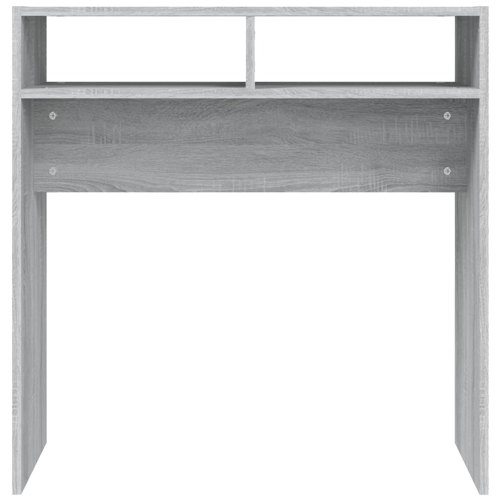 vidaXL Table console Gris sonoma 78x30x80 cm Bois d'ingénierie
