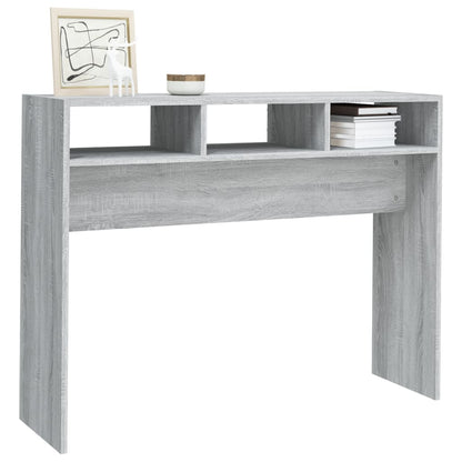 vidaXL Console Gris Sonoma 105x30x80 cm Bois d'ingénierie