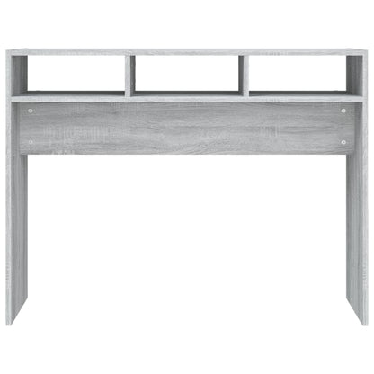 vidaXL Console Gris Sonoma 105x30x80 cm Bois d'ingénierie