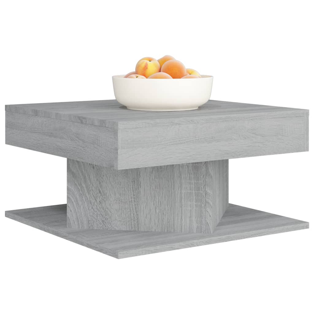 vidaXL Couchtisch Grau Sonoma 57x57x30 cm Holzwerkstoff