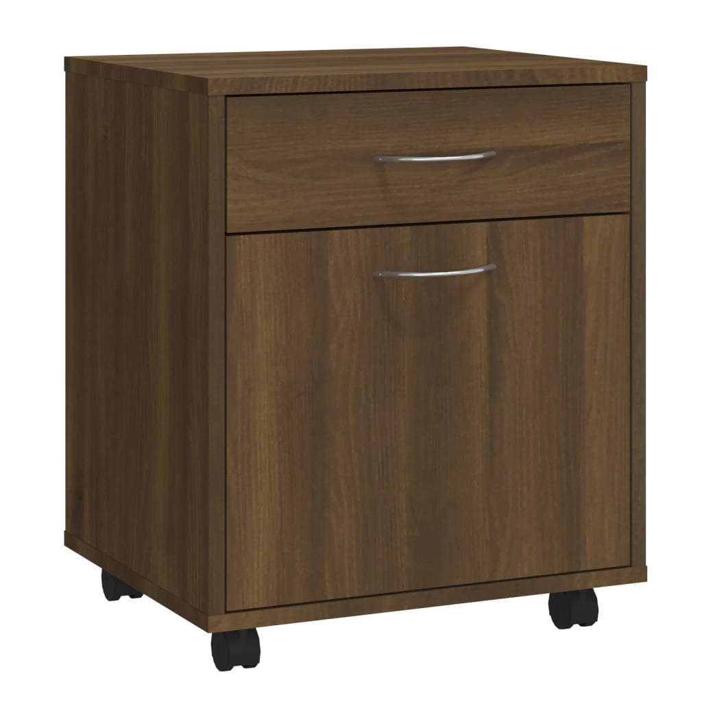 vidaXL Rollschrank Braun Eichen-Optik 45x38x54 cm Holzwerkstoff