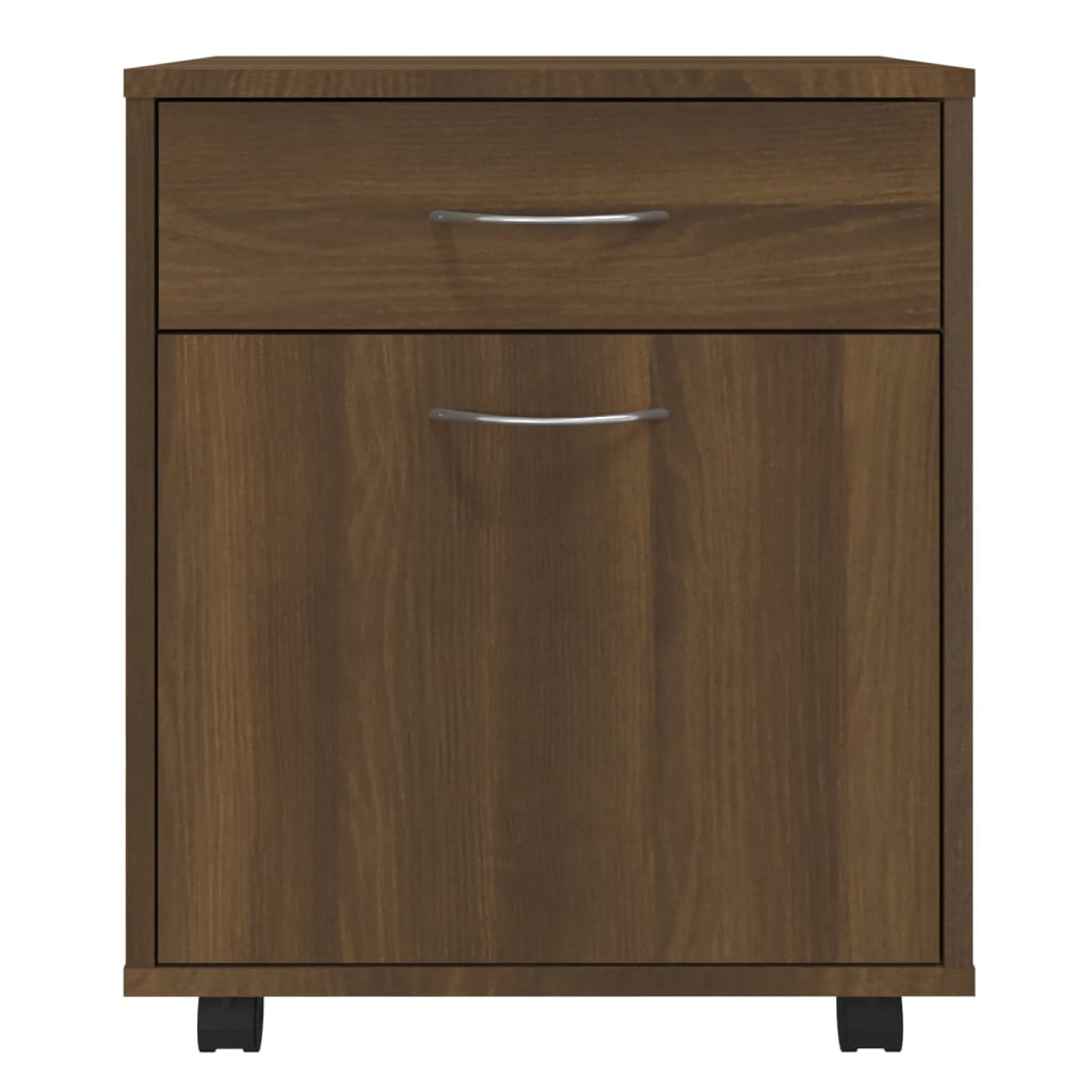 vidaXL Rollschrank Braun Eichen-Optik 45x38x54 cm Holzwerkstoff