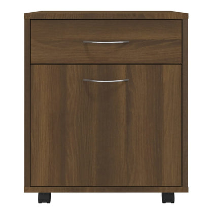 vidaXL Rollschrank Braun Eichen-Optik 45x38x54 cm Holzwerkstoff