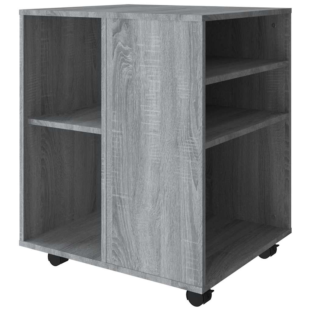 vidaXL Rollschrank Grau Sonoma 60x53x72 cm Holzwerkstoff