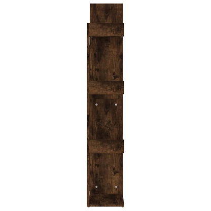 vidaXL Bücherschrank 48x25,5x140 cm Räuchereiche Holzwerkstoff